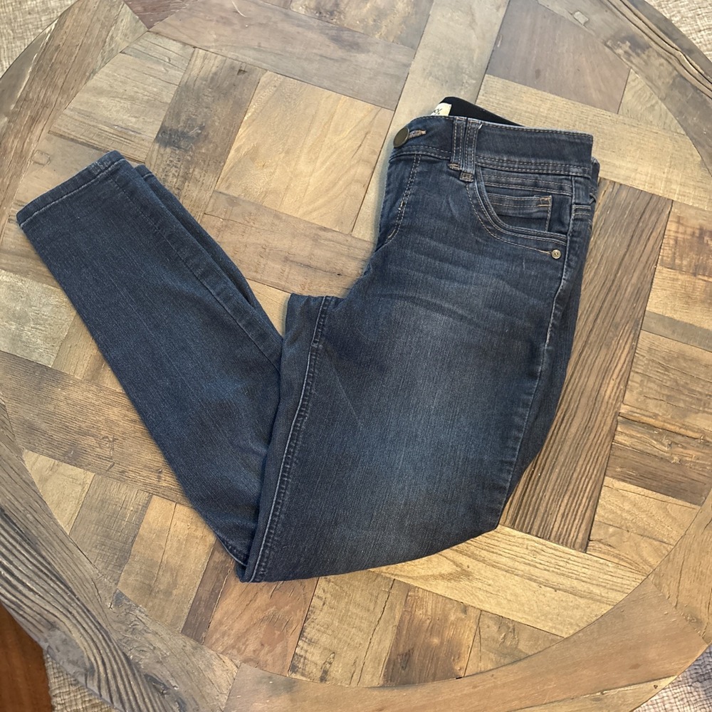 Democracy Jeans Womens 6 Dark Blue Skinny Ankle Ab Solution Stretch Denim Midri